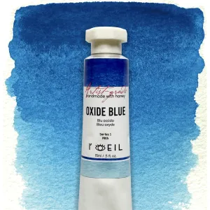 Oxide Blue Pb15 - Artist Grade Handmade Honey Based Watercolor Tube 15Ml nonslip leather
