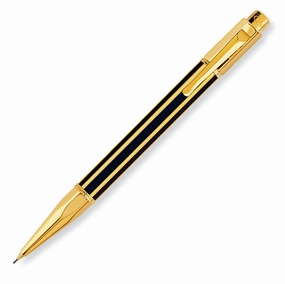Caran D'Ache Varius Gold Plated China Black Mechanical Pencil automatic