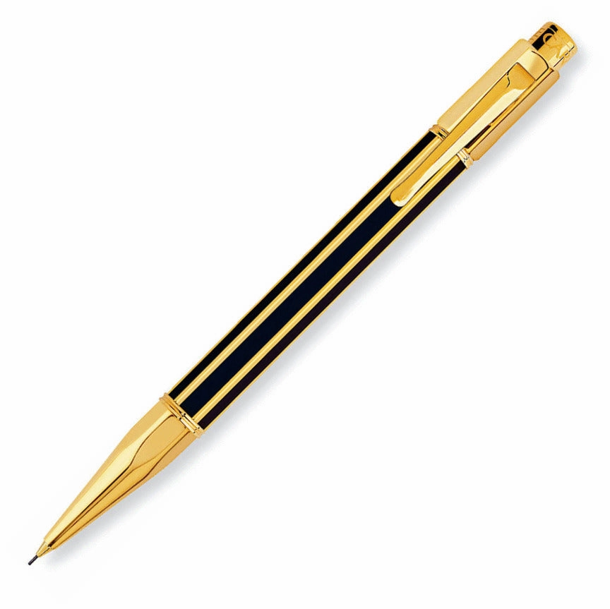 Caran D'Ache Varius Gold Plated China Black Mechanical Pencil automatic