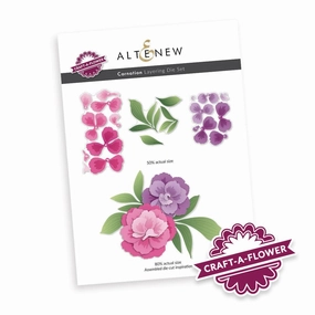 foldable washable Craft-A-Flower: Carnation Layering Die Set