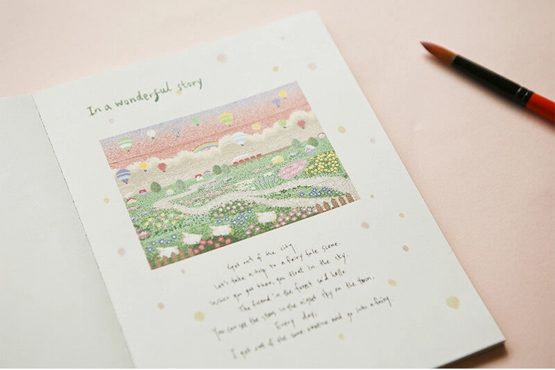 Hot Air Balloon & Rainbow Washi Tape portable large