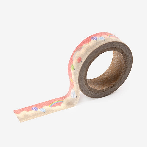 Hot Air Balloon & Rainbow Washi Tape vegan daily