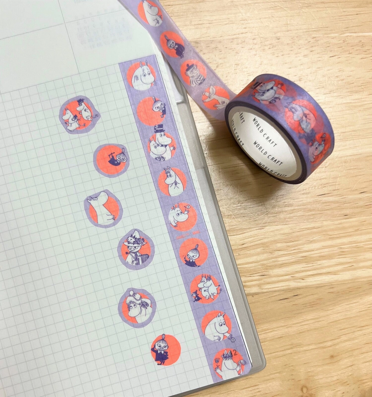 ergonomic Moomin Washi Tape Purple