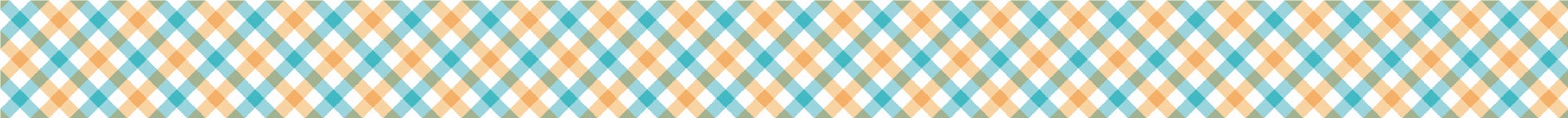 Mt Washi Tape - Overlapping Gingham Check Orange magnetic