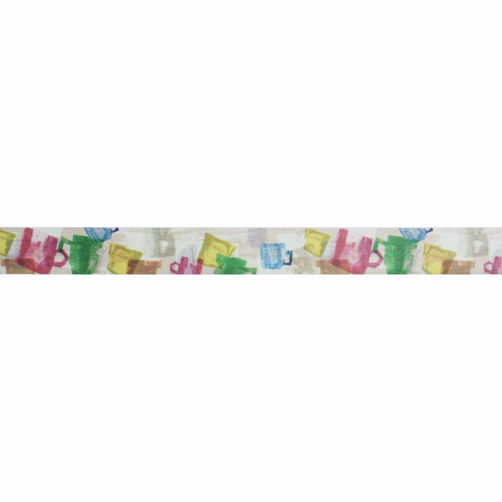 glass wide Mug Cup Washi Tape Atelier Noir