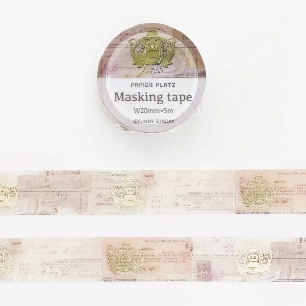 cotton Stamping Rogo Washi Tape Sunny Sunday X Papier Platz