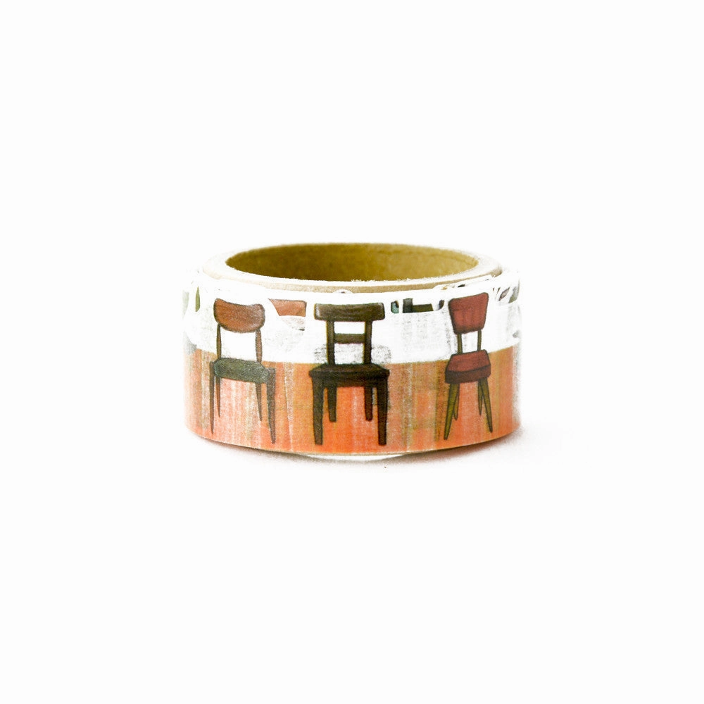 trendy springloaded Chair Washi Tape Yano Design Round Top