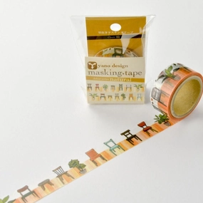 metallic Chair Washi Tape Yano Design Round Top