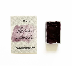 Charoite (Mineral) - Artist Grade Handmade Honey Based Watercolor Paint Full Pan 3.2Ml rugged