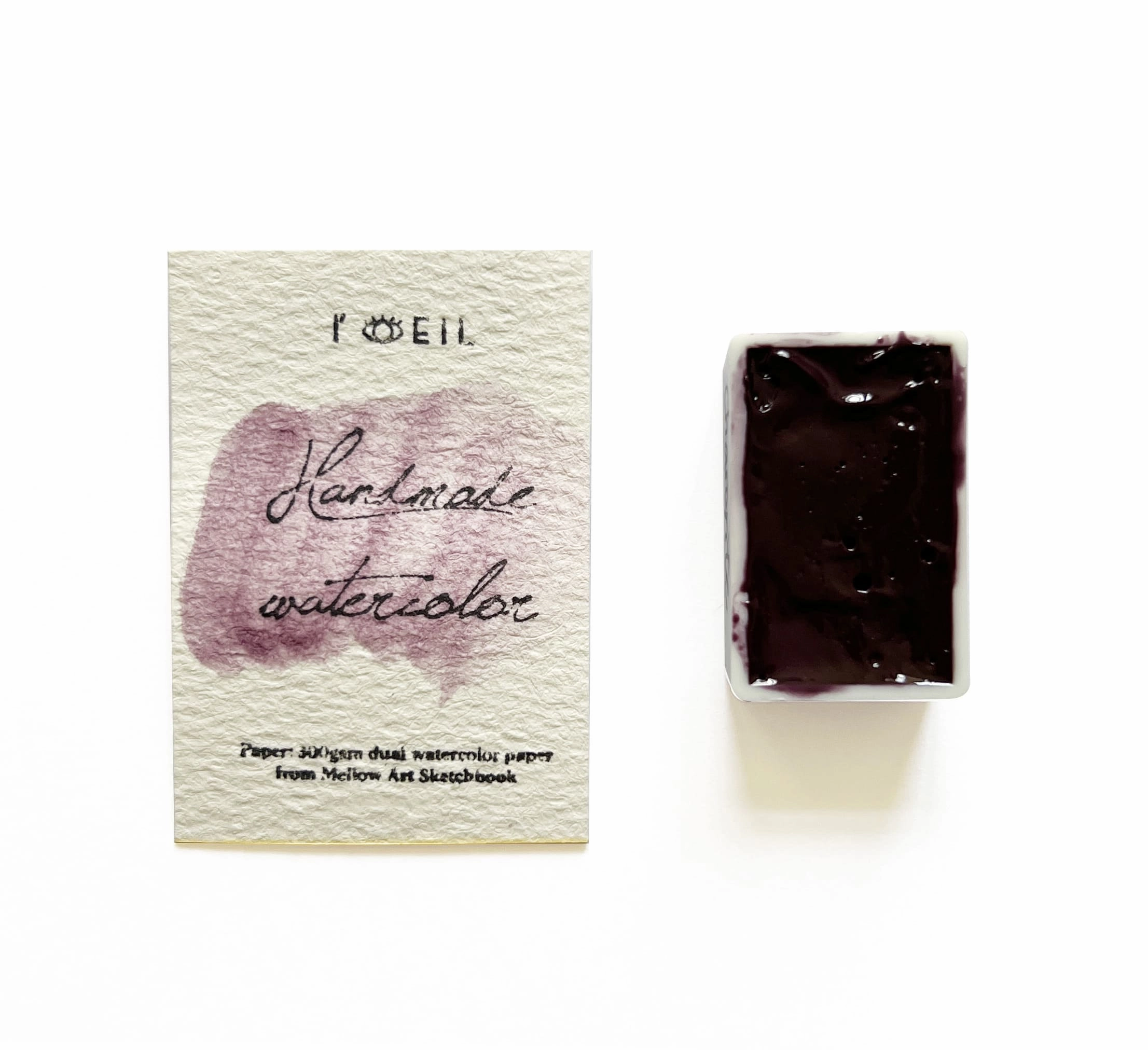 Charoite (Mineral) - Artist Grade Handmade Honey Based Watercolor Paint Full Pan 3.2Ml rugged