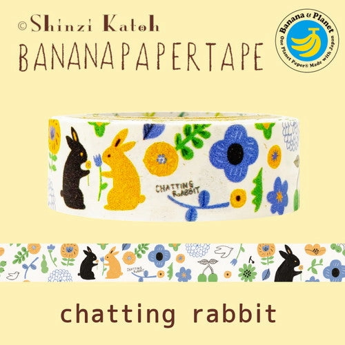 Chatting Rabbit Washi Tape metallic daily