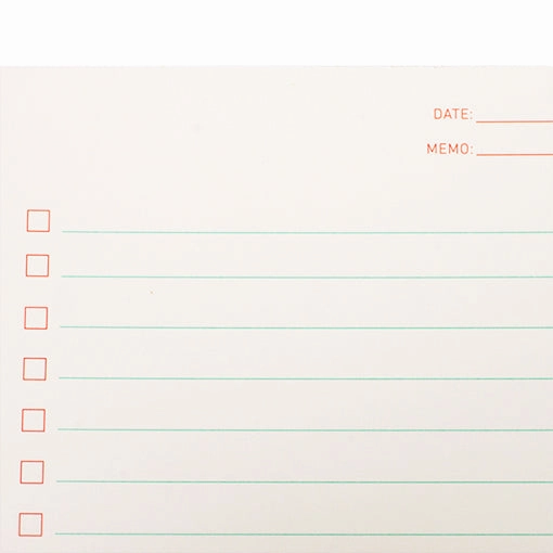 Checklist Notepad square