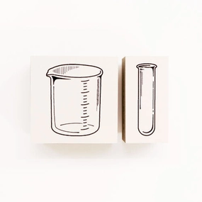 Chemistry System Rubber Stamp Set biodegradable