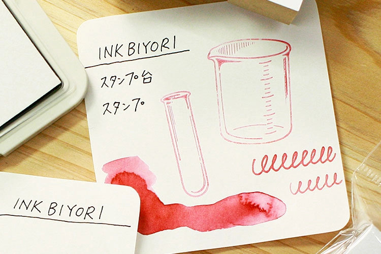 Chemistry System Rubber Stamp Set refillable glossy