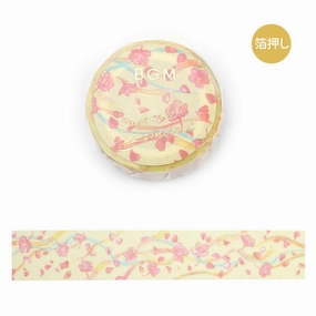 Cherry Blossom In The Wind Washi Tape tiny leather