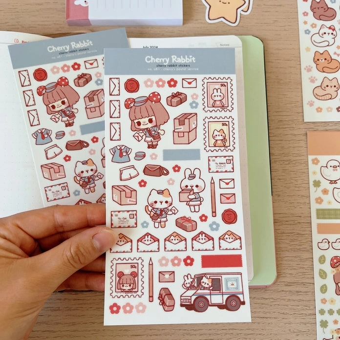 Cherry'S Postal Service Sticker Sheet slim bold