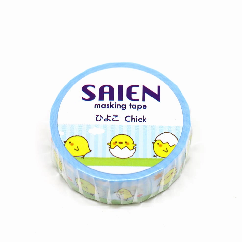 glass cotton Chick Washi Tape Saien Easter Chick