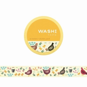 bold short Chicken Yard Washi Tape