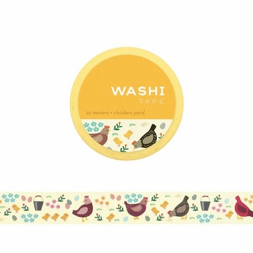 bold short Chicken Yard Washi Tape