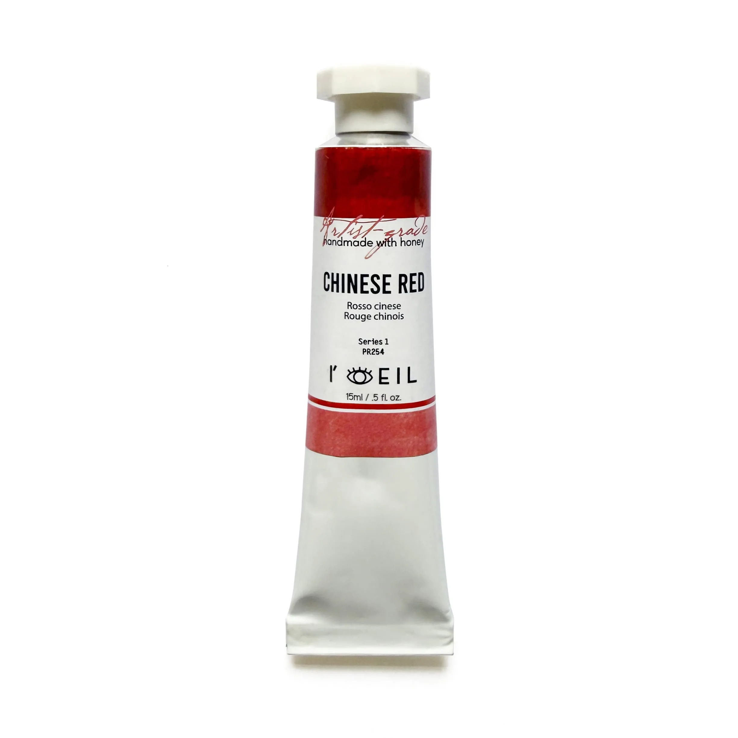rugged synthetic Chinese Red Pr254 - Artist Grade Handmade Honey Based Watercolor Tube 15Ml