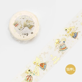 Christmas Angel Washi Tape square portable