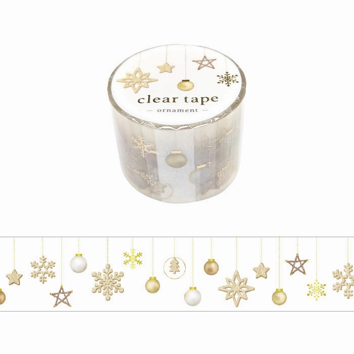 Christmas Ornament Clear Pet Tape vivid classic