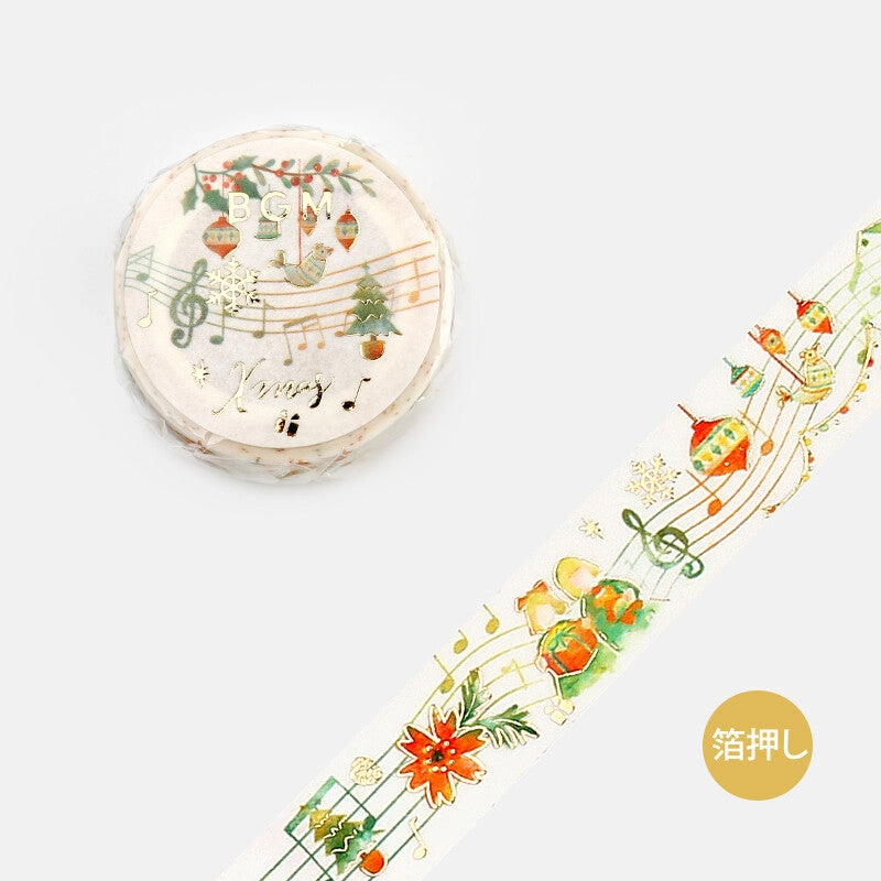 Christmas Song Washi Tape narrow