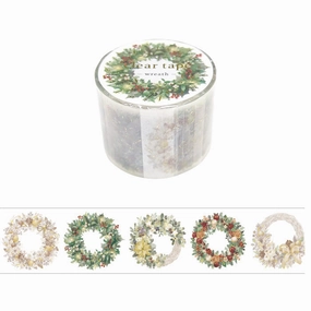 glass narrow Christmas Wreath Clear Pet Tape