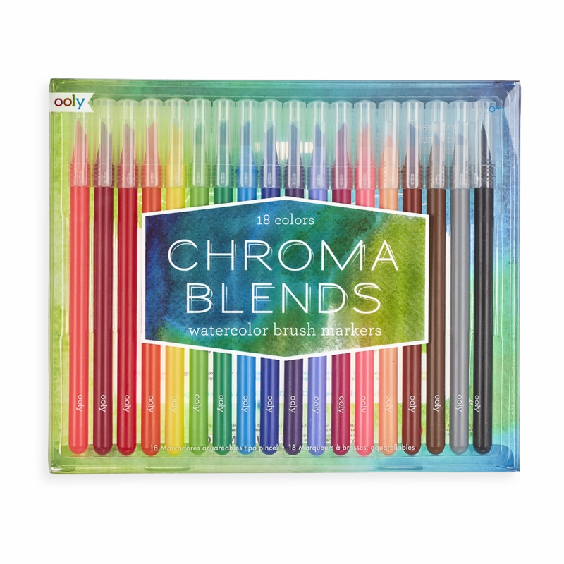 Chroma Blends 18 Watercolor Brush Markers