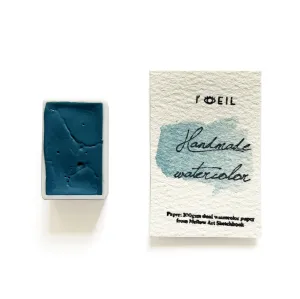 retractable special Chrysocolla (Mineral) - Artist Grade Handmade Honey Based Watercolor Paint Full Pan 3.2Ml