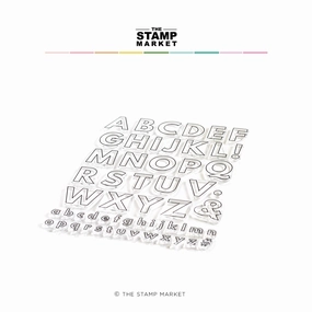 Chunky Outline Alphabet waterproof