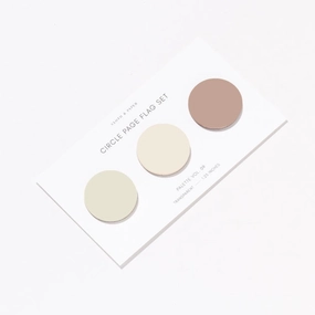 boxed flat Circle Page Flag Trio Lech/Cashmere/Nude Vol 9