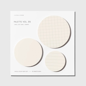 thin loose Circle Sticky Note Set - Angora Vol. 5