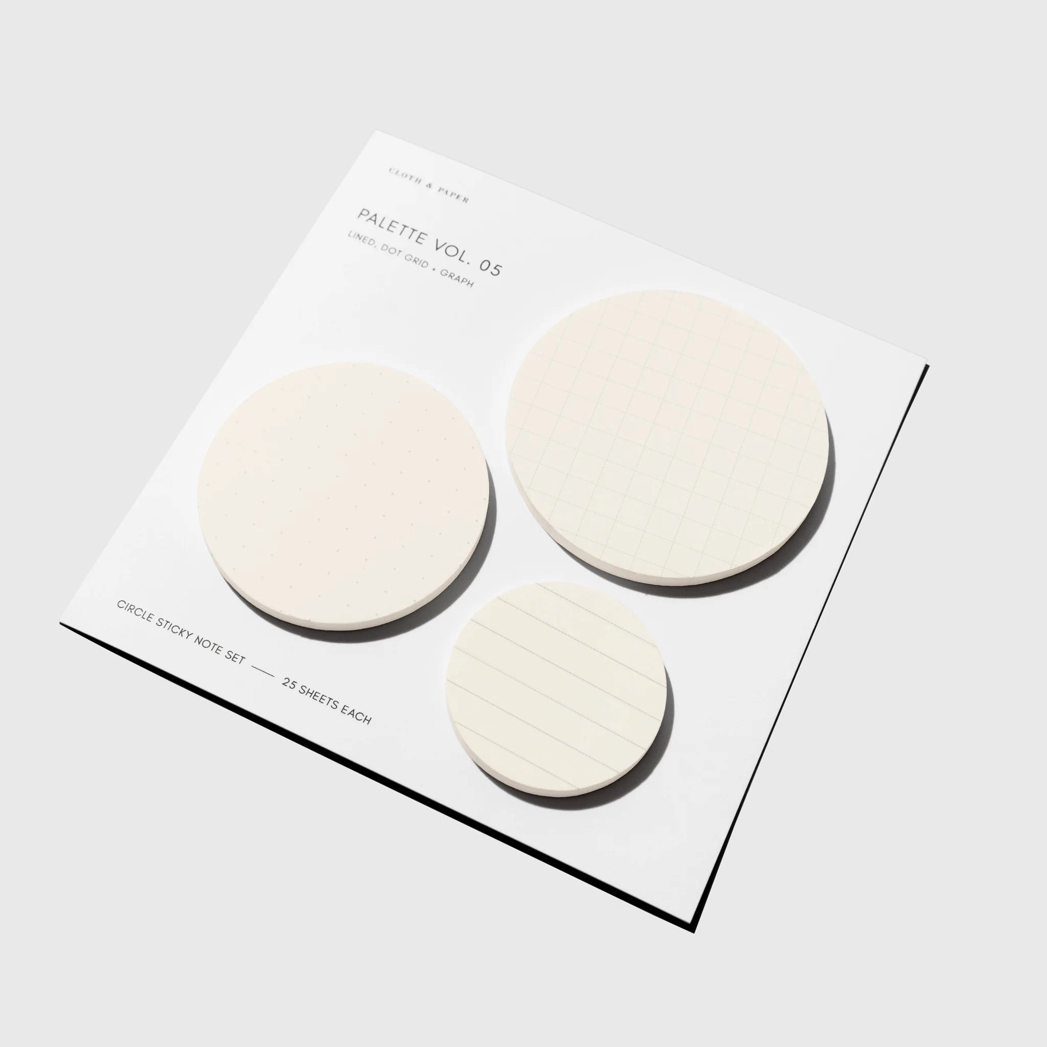 Circle Sticky Note Set - Angora Vol. 5 small