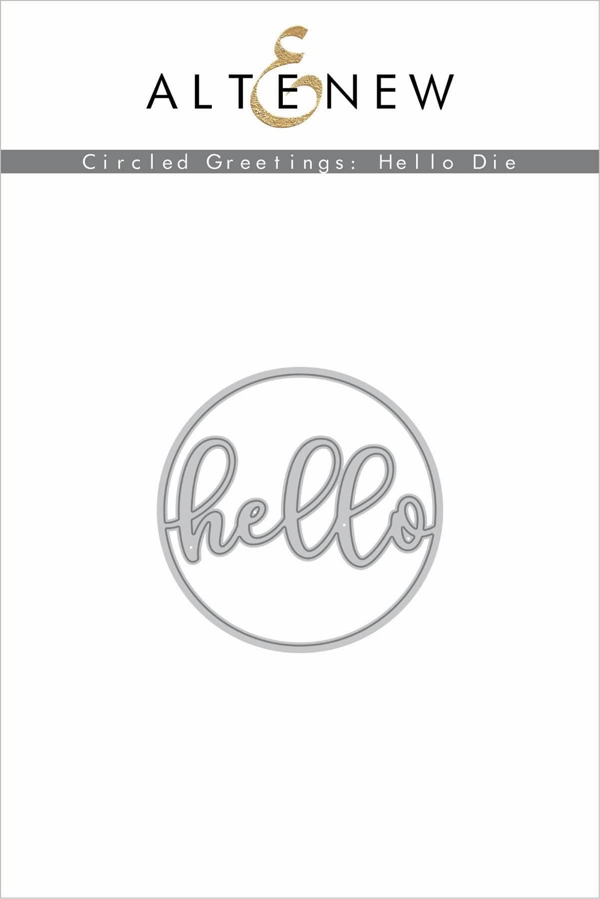 Circled Greetings: Hello Die durable