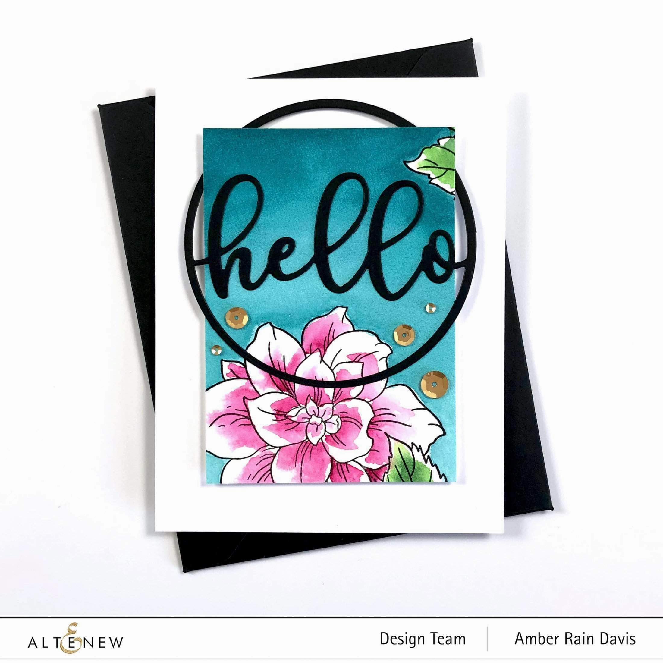 Circled Greetings: Hello Die trendy