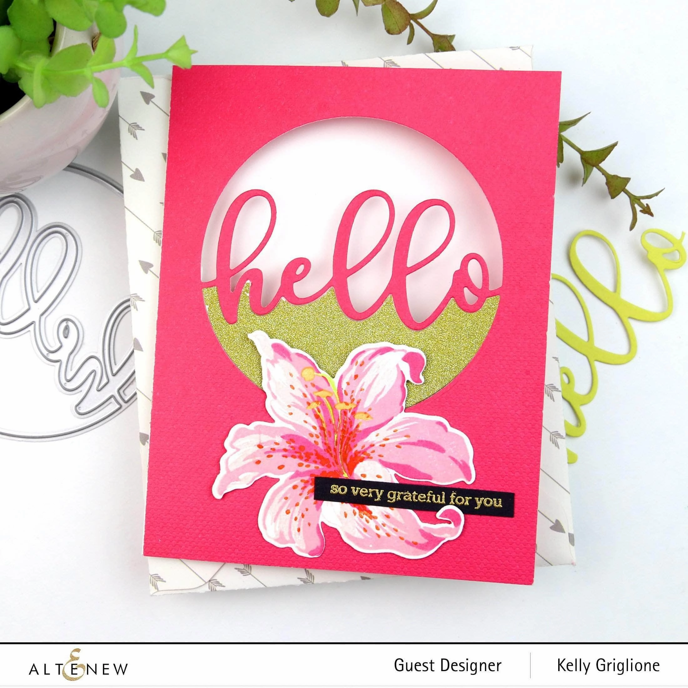 eco Circled Greetings: Hello Die