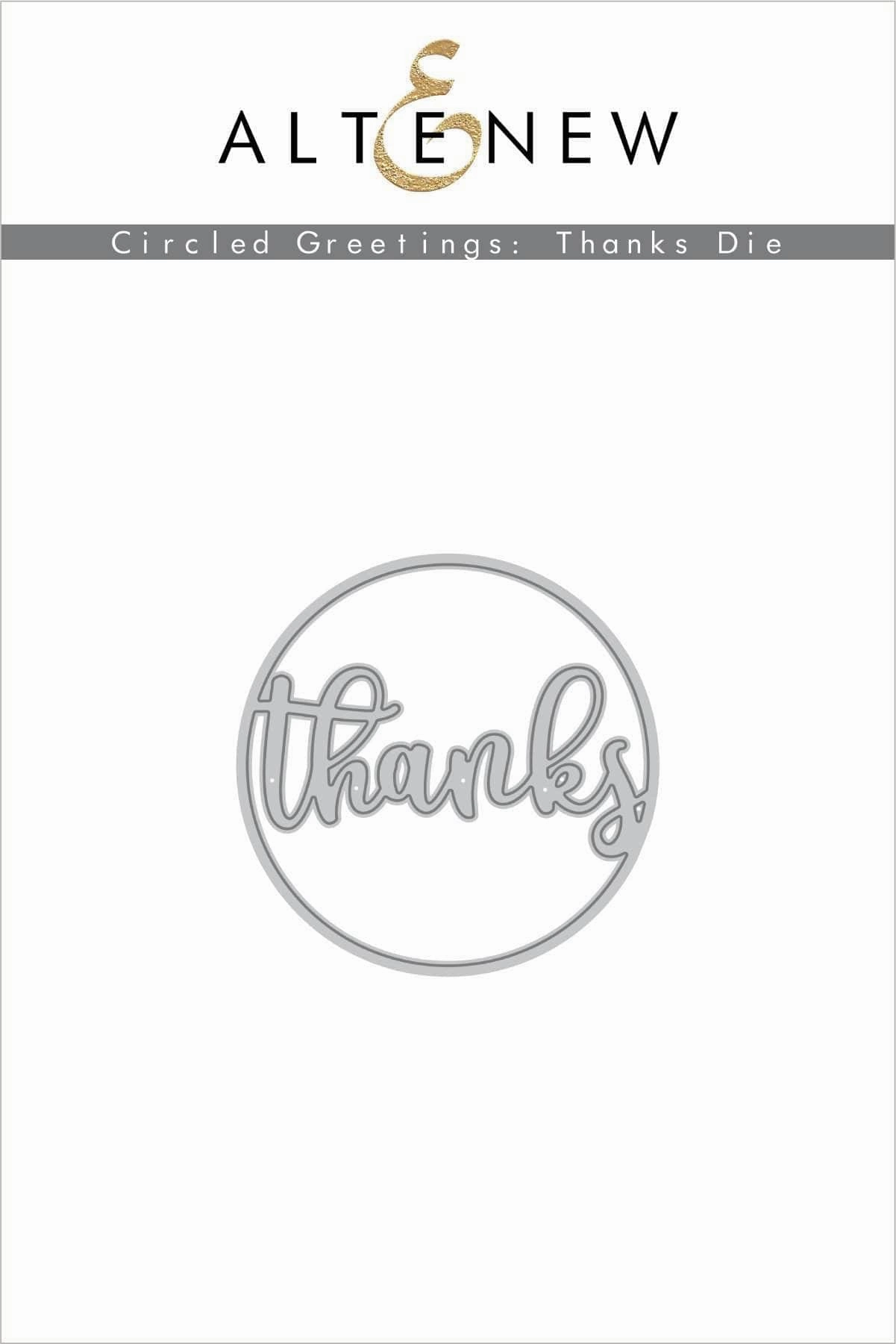 compact Circled Greetings: Thanks Die