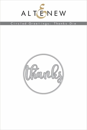 compact Circled Greetings: Thanks Die