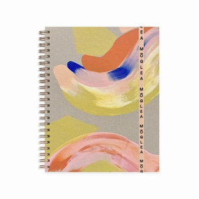 trendy soft Citron Painted Cover 6" X 8" Notebook (Ruled Pages)