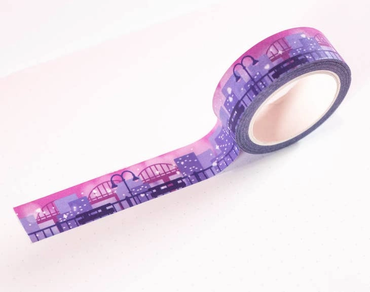 soft reliable City Skyline Washi Tape