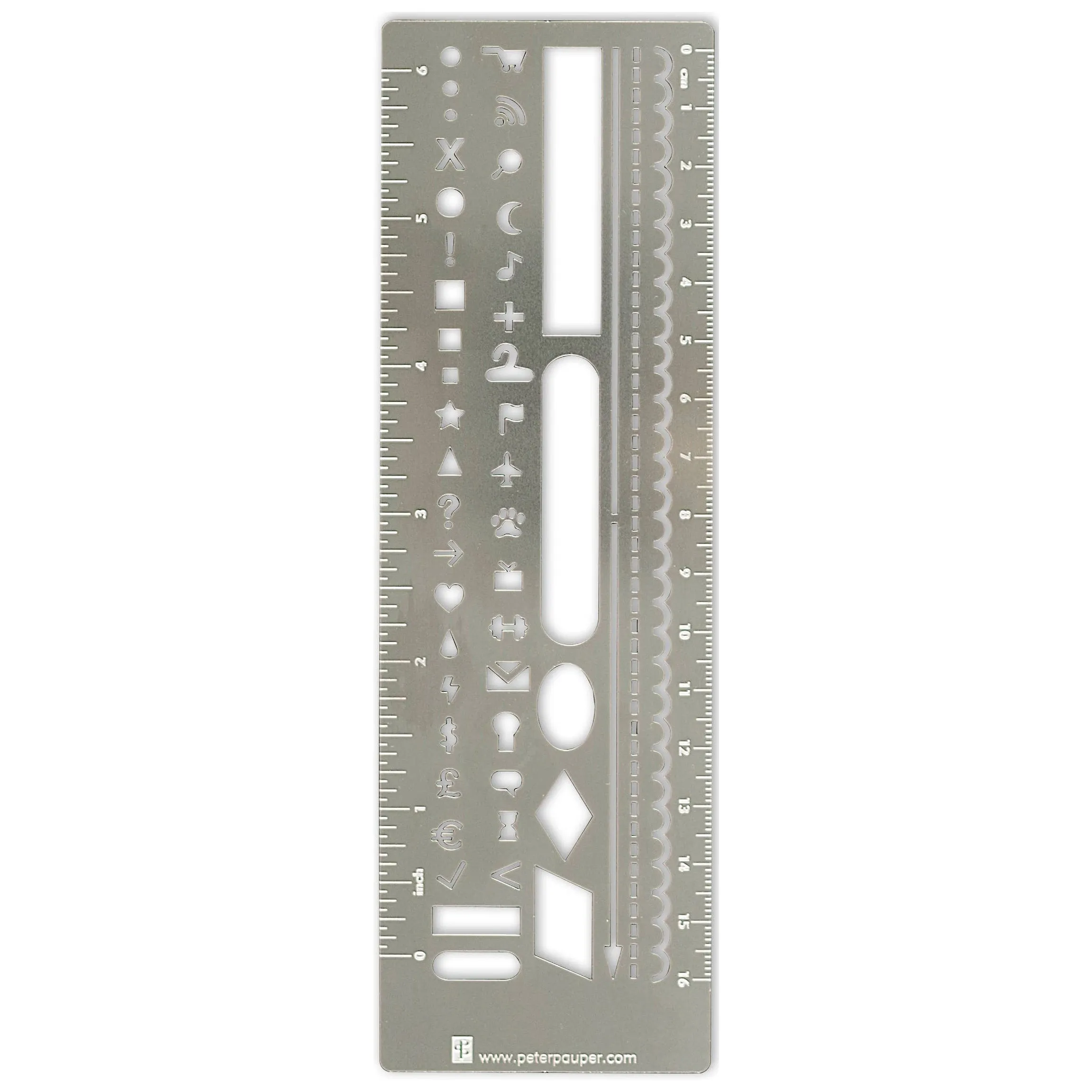 manual resilient Metal Stencil Bookmark