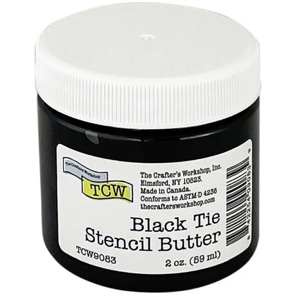 wooden refillable Stencil Butter - Black Tie