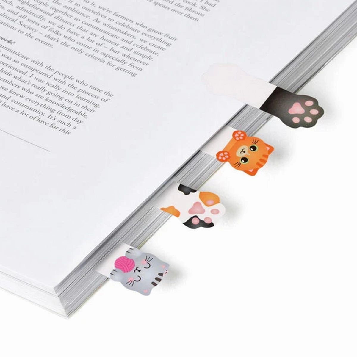 Adhesive Page Markers // Cute Cats compact