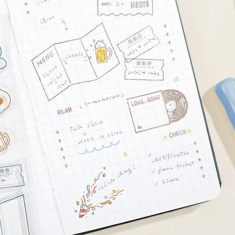 warm Bgm Clear Stamp Set - Private Diary