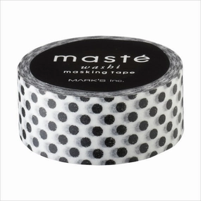 rugged cotton Black Dot Washi Tape Maste