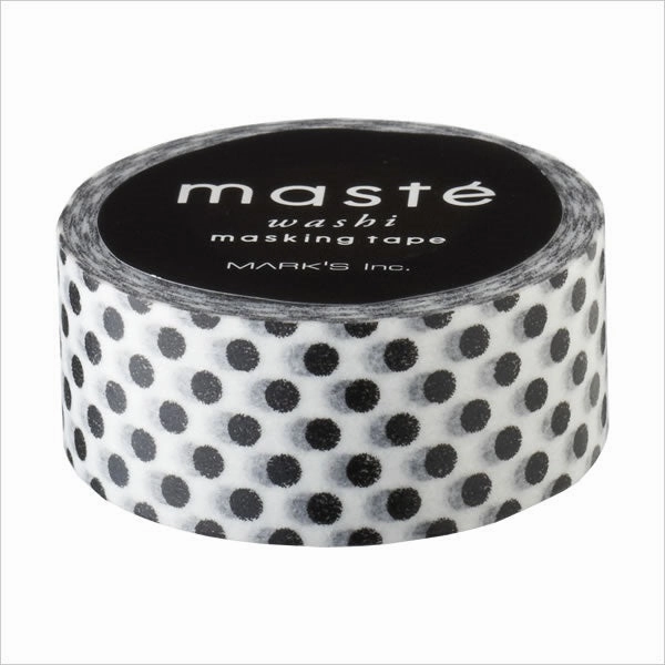 rugged cotton Black Dot Washi Tape Maste