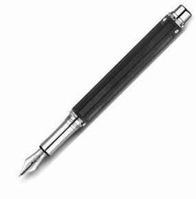 Caran D'Ache Varius Rubracer Silver Fountain Pen short