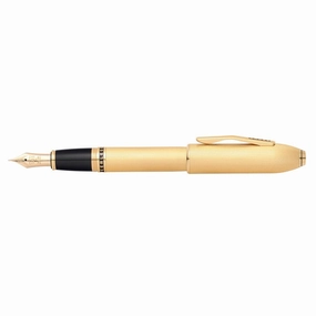 shockproof Cross Peerless 125 23K Heavy Gold Plate Fountain Pen