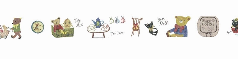 Dolly'S Teddy Bear Washi Tape ? Shinzi Katoh Design waterproof